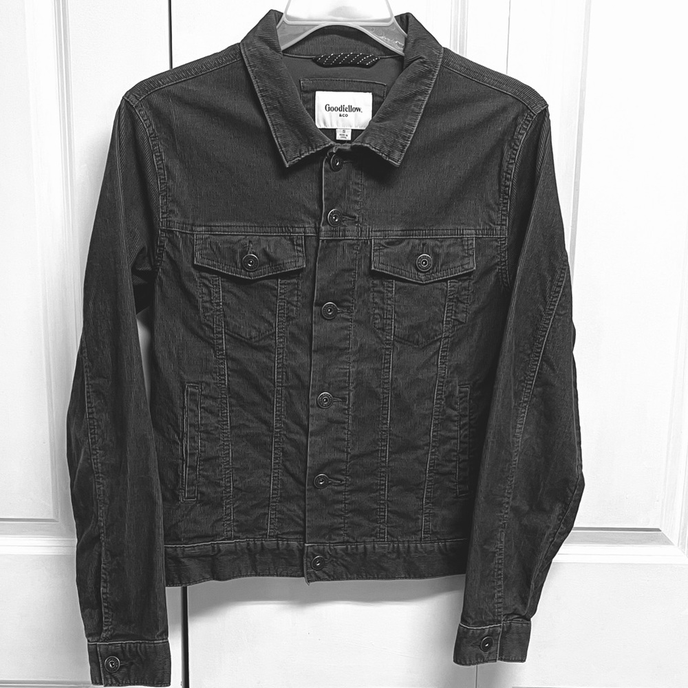 Goodfellow & Co Dark Gray Classic Corduroy Jacket Mens Size S